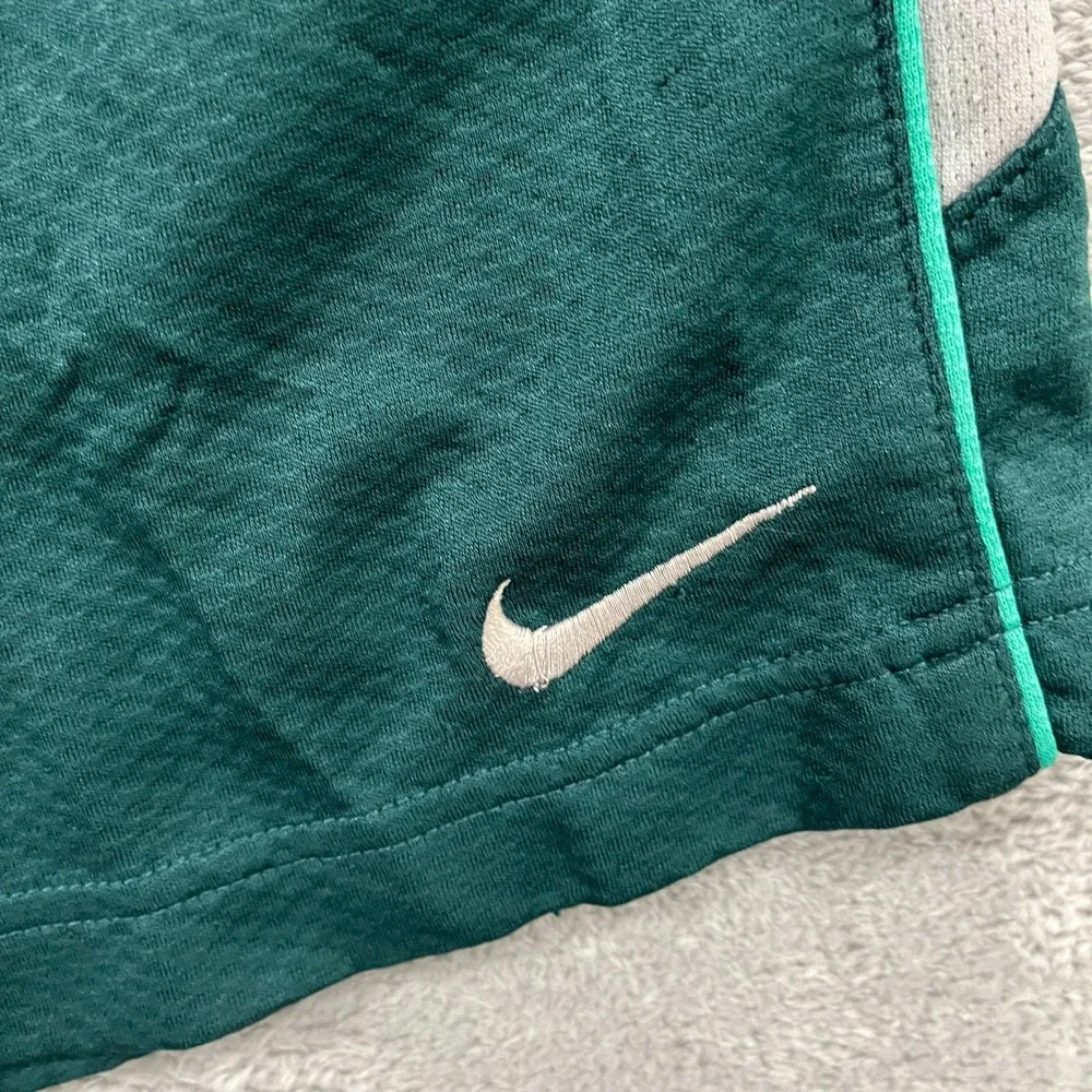 Nike Dri-FIT Basketball Shorts Mens Large Green Pleated Athletic Elastic Waist
